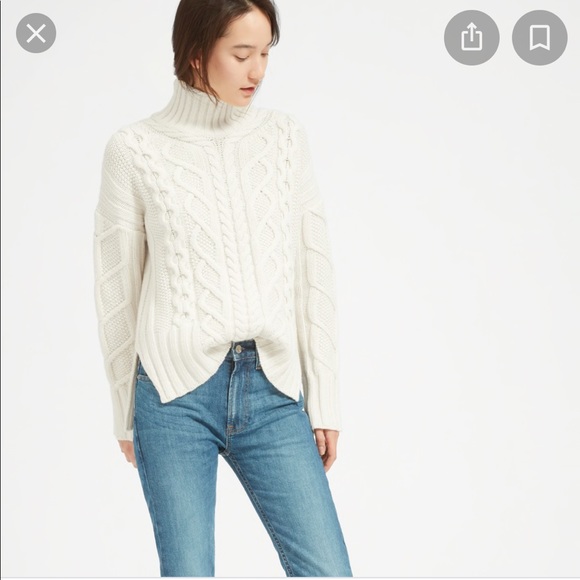 Everlane Wool-Cashmere Cable-knit Sweater - Picture 5 of 10